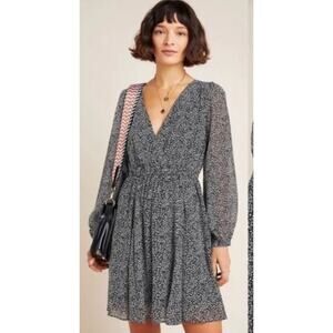 Maeve by Anthropologie | Carolyn Leopard Print Mini Dress | Sz XS Animal Print